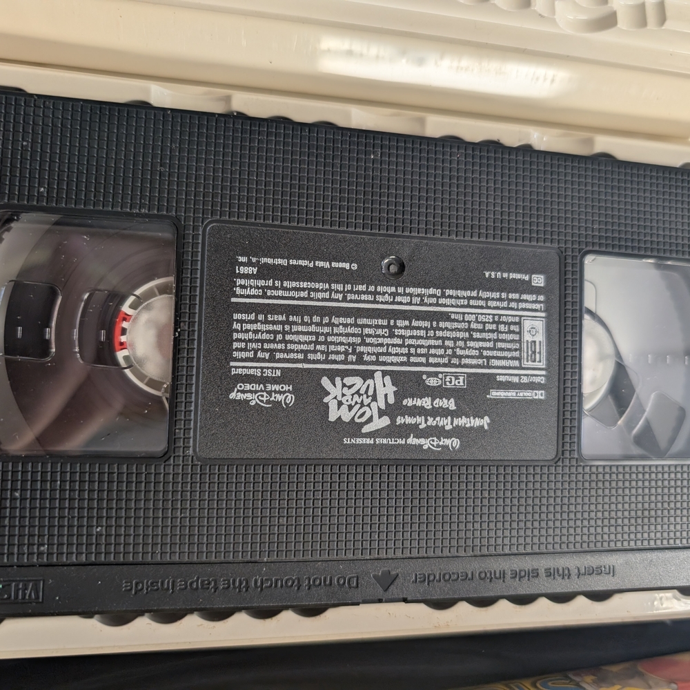 Tom and Huck VHS Tape - Black Vintage Home Video